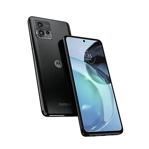 Motorola Moto G72 4G LTE 128 GB + 6 GB desbloqueado global (apenas Tmobile/Metro/Mint/Tello USA Market) NFC 108MP Triple Camera + (Pacote de Carregador Rápido para Carro) (Preto)