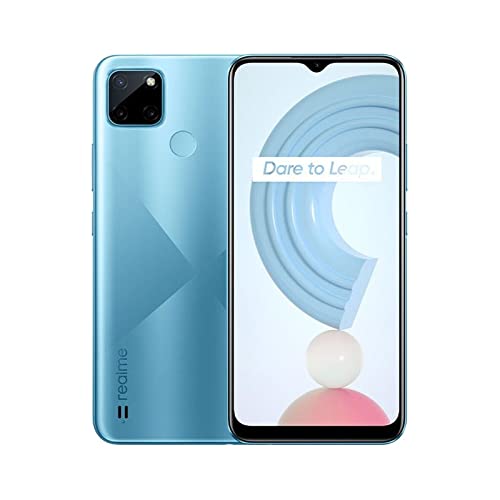 Realme C21Y-Smartphone 6.5”,5000mAH,4+64g,13MP AI Triple Camera,3-Card Slot, Side Fingerprint Recognition, Helio G35(Blue)