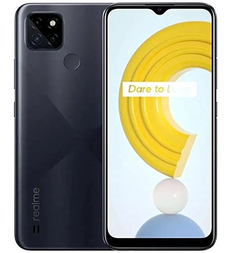 Realme C21Y-Smartphone 6.5”,5000mAH,4+64g,13MP AI Triple Camera,3-Card Slot, Side Fingerprint Recognition, Helio G35(Black)