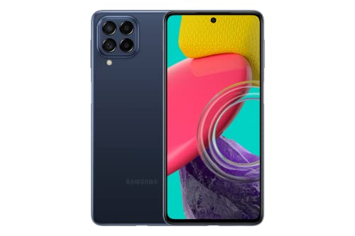 Samsung Galaxy M53 128GB 5G Wi-Fi Tela 6.7'' Dual Chip 8GB RAM Câmera Quádrupla + Selfie 32MP Bateria de 5000mAh - Azul