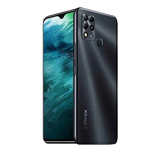 Smartphone INFINIX HOT 11 Preto 128GB, 4GB RAM, Câmera Tripla até 50 MP, Bateria de 6000 mAh, Tela 6,82” de 90 Hz HD, Dual Chip