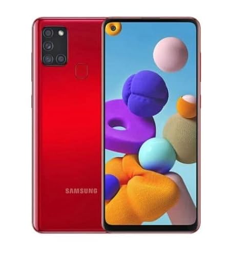 Smartphone Samsung Galaxy A21s 64gb 4g Wi-Fi Tela 6.5'' Dual Chip 3gb Ram Câmera Quádrupla + Selfie 13mp - Vermelho