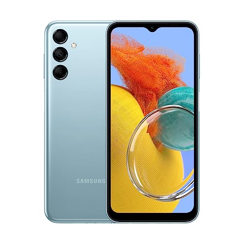 Smartphone Samsung Galaxy M14 5G, 128GB, 4GB RAM, Tela Infinita de 6.6" Dual Chip Azul