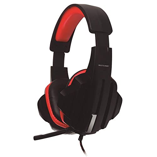 Headset Gamer Multilaser P2 Preto/Vermelho - PH120