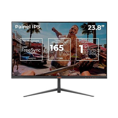 Monitor Gamer Pichau Centauri CRS24B, 23.8 Pol., IPS, FHD, 1ms, 165Hz, FreeSync, HDMI/DP, PG-CTRS24B-BL01