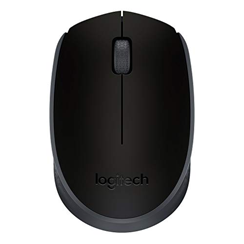 Mouse sem fio Logitech M170 com Design Ambidestro Compacto, Conexão USB e Pilha Inclusa - Preto